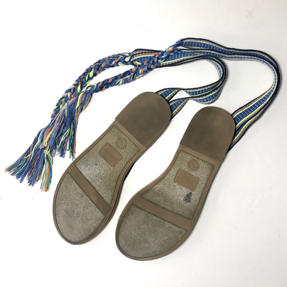 SAM & LIBBY Blossom Boho Braided Wrap Sandals - Picture 6 of 7